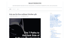 Desktop Screenshot of maccherone.com
