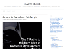Tablet Screenshot of maccherone.com